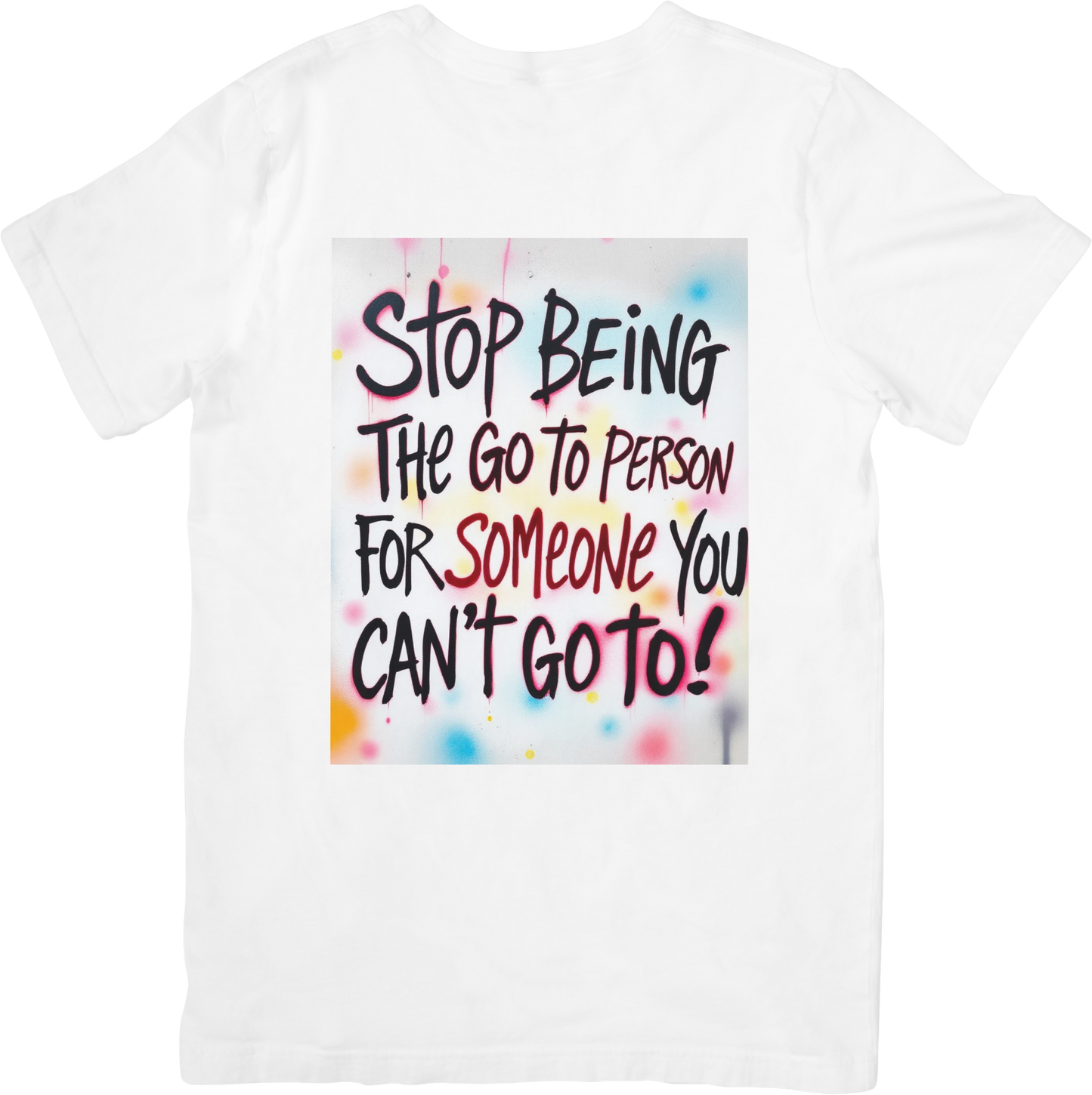 short sleeve t-shirt designed to spark thought